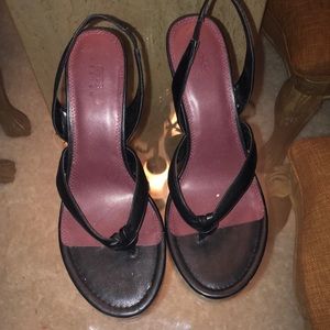 Strappy open toe slides